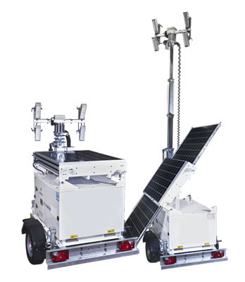 Compact Solar Powered Tower Lights